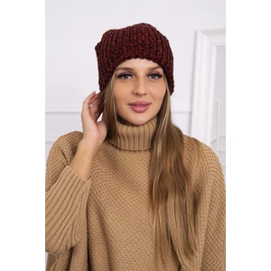 Women's cap Delia K260 burgundy