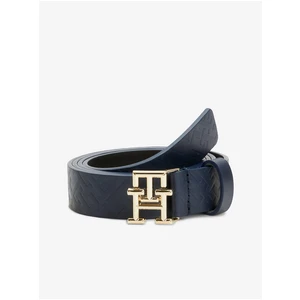 Dark blue women's leather belt Tommy Hilfiger - Women