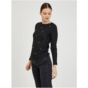 Black Women's Ribbed Sweater ORSAY - Women