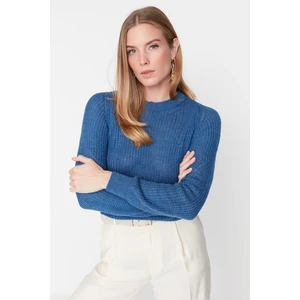 Trendyol Sweater - Dark blue - Regular fit