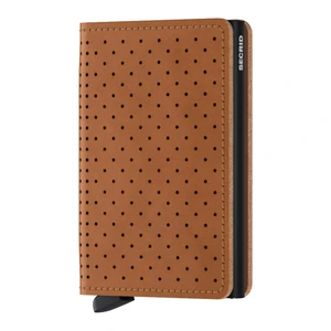 Secrid Slimwallet Perforated - Cognac