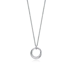 Viceroy Nadčasový oceľový náhrdelník so zirkónmi Chic 75279C01000