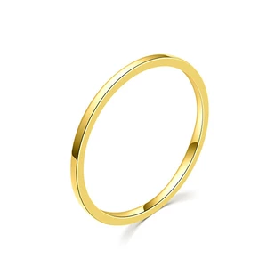 MOISS Minimalistický pozlátený prsteň R0001984 53 mm