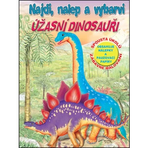 Najdi, nalep a vzbarvi Úžasní dinosauři