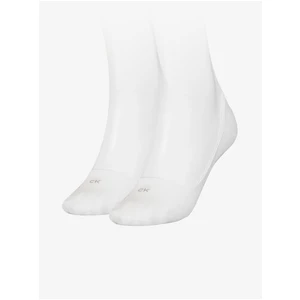 Sada dvou párů bílých dámských ponožek Calvin Klein - Dámské