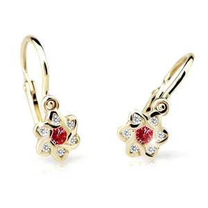 Cutie Jewellery Zlaté dětské náušnice C2149-10-X-1 růžová