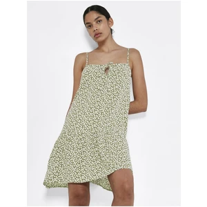 Light Green Floral Dress Noisy May Joe - Women