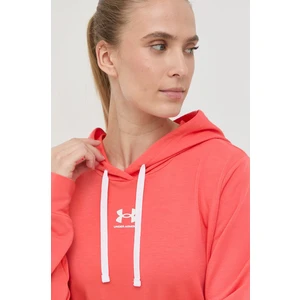 Mikina Under Armour 1369855 dámska, červená farba, s potlačou