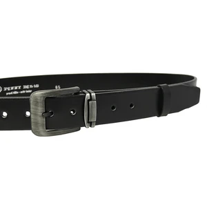 Penny Belts Pánský kožený opasek 507-60 black 90 cm