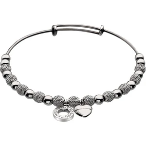 Hot Diamonds Oceľový náramok Emozioni Silver Ula Bangle DC097