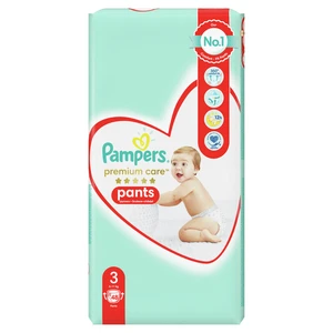 PAMPERS Nohavičky plienkové Premium Care Pants 3 MIDI 6-11kg 48ks