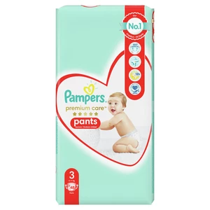 PAMPERS Premium Care Pants 3 MIDI (6-11 kg) 48 ks Value Pack – plenkové kalhotky