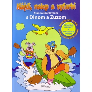 Nájdi, nalep a vyfarbi Staň sa športovcom s Dinom a Zuzom