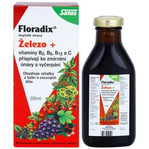 Salus Floradix železo + vitamíny B2, B6, B12 a C 250 ml