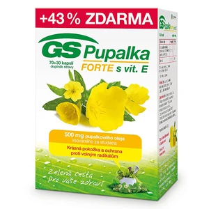 GS Pupalka Forte s vitaminem E 70+30 kapslí