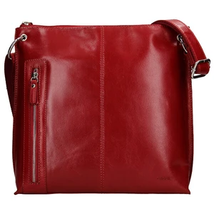 Lagen Dámská kožená crossbody kabelka blc/3287/16 Red