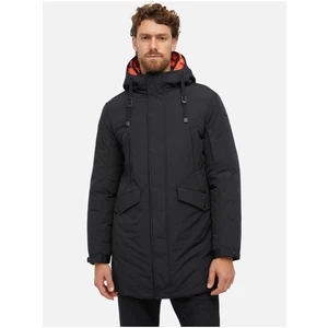 Black men's winter parka Geox Velletri - Men's