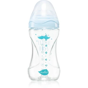 Nuvita Glass bottle Blue kojenecká láhev 240 ml