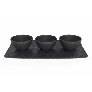 Mártogatós tál, 4 db., Manufacture Rock kollekció - Villeroy & Boch