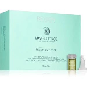 Revlon Professional Eksperience Sebum Control kúra pre mastné vlasy a vlasovú pokožku 12x7 ml