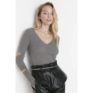 Trendyol Blouse - Gray - Regular fit