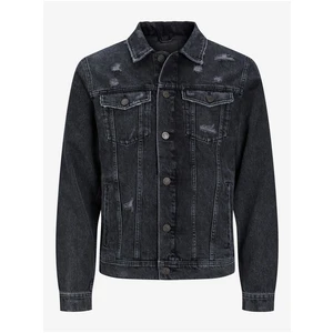 Černá džínová bunda Jack & Jones Jean - Pánské