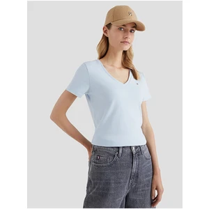 Light Blue Women's Basic T-Shirt Tommy Hilfiger - Women