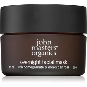 John Masters Organics Pomegranate & Moroccan Rose Overnight Facial Mask rozjasňujúca nočná maska 93 g