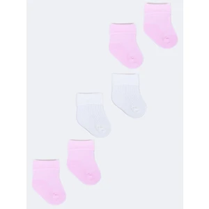 Yoclub Kids's 3Pack Girl's Socks SKA-0009U-0000-003