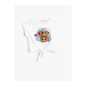 Koton Printed Halter Licensed T-Shirt Crew Neck Cotton