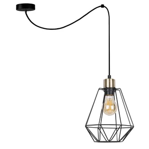 Czarna metalowa lampa wisząca 100x19 cm Primo – Candellux Lighting