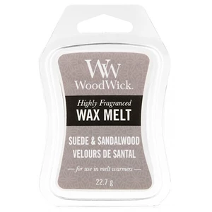 Woodwick Suede & Sandalwood vosk do aromalampy 22.7 g