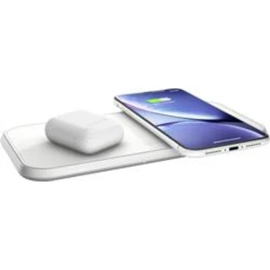 ZENS Aluminium Dual Wireless Charger 10W White