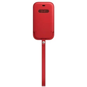 iPhone 12 mini Leather Sleeve wth MagSafe RED; MHMR3ZM/A