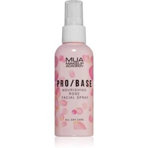 MUA Makeup Academy PRO/BASE Rose pleťová maska pre fixáciu make-upu s ružovou vodou 70 ml