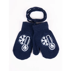 Yoclub Kids's Gloves RED-0236C-AA10-004 Navy Blue