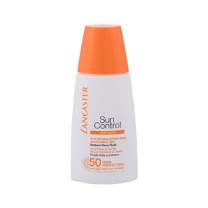 Lancaster Sun Control Sensitive Radiant Glow Fluid SPF50 30 ml opaľovací prípravok na tvár na veľmi suchú pleť; na pigmentové škvrny