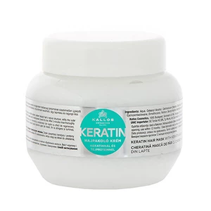 Kallos Regenerační maska na vlasy s keratinem a mléčnými proteiny (Keratin Hair Mask) 1000 ml