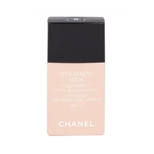 Chanel Vitalumière Aqua ultra lehký make-up pro zářivý vzhled pleti odstín 50 Beige SPF 15 30 ml
