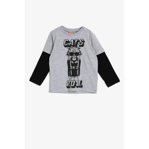 Koton T-Shirt - Gray - Regular fit