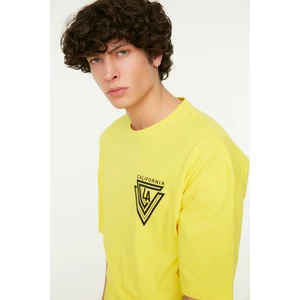 Trendyol T-Shirt - Yellow - Oversize