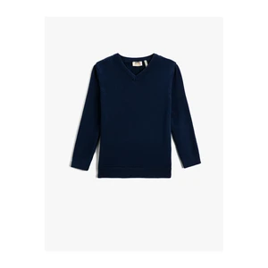 Koton Sweater Cotton Basic V-Neck