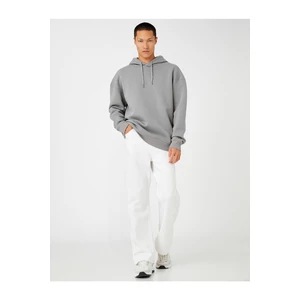 Koton Hooded Oversized Sweatshirt Long Sleeve Shards