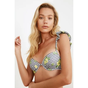 Trendyol Pink Balett fodros részlet Bikini felső