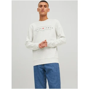 White Mens Sweatshirt Jack & Jones Flag - Men