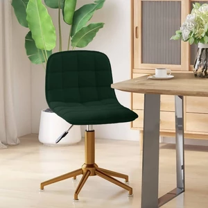 Otočná jedálenská stolička zamat / kov Dekorhome Tmavo zelená,Otočná jedálenská stolička zamat / kov Dekorhome Tmavo zelená