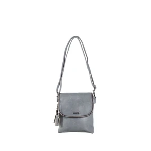 Grey small messenger bag with adjustable strap