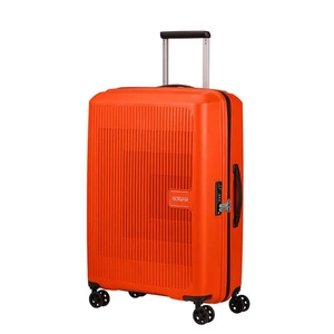 American Tourister Skořepinový cestovní kufr Aerostep M EXP 66,5/72,5 l - oranžová