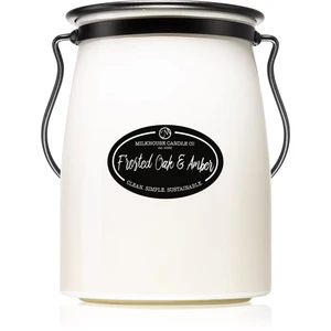 Milkhouse Candle Co. Creamery Frosted Oak & Amber vonná sviečka Butter Jar 624 g