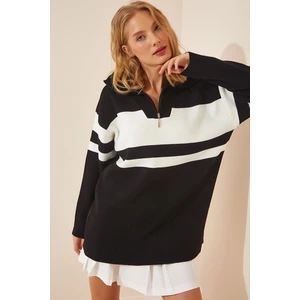 Happiness İstanbul Sweater - Schwarz - Regular fit